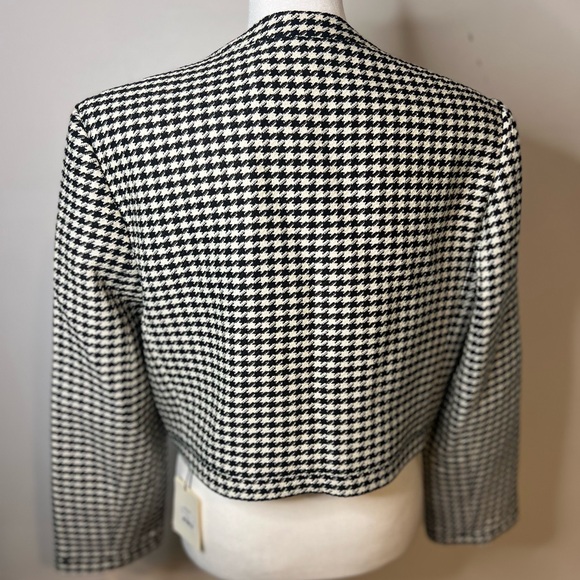 Villette Cropped Houndstooth Jacket - Picture 4 of 7